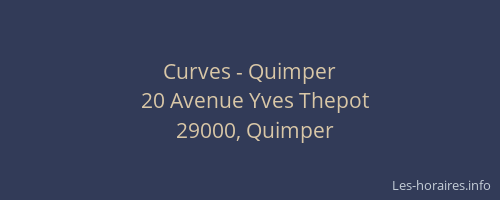 Curves - Quimper