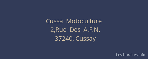 Cussa  Motoculture