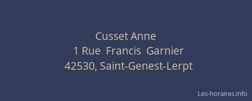 Cusset Anne