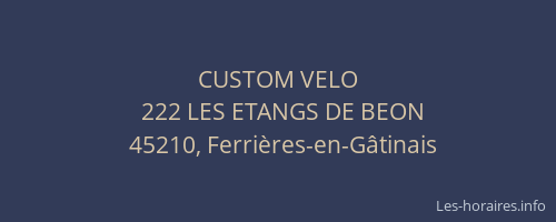 CUSTOM VELO