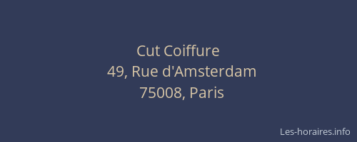Cut Coiffure