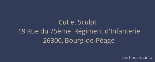 Cut et Sculpt