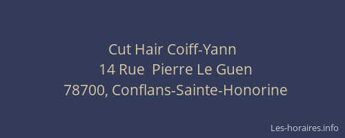 Cut Hair Coiff-Yann