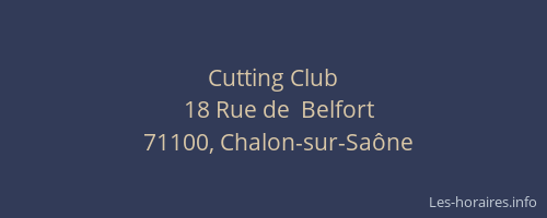 Cutting Club