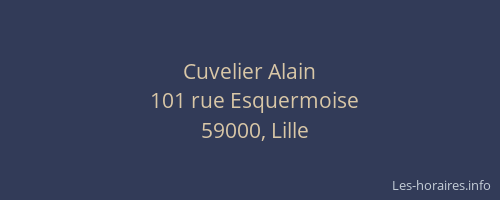 Cuvelier Alain