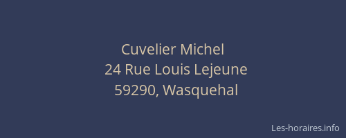 Cuvelier Michel