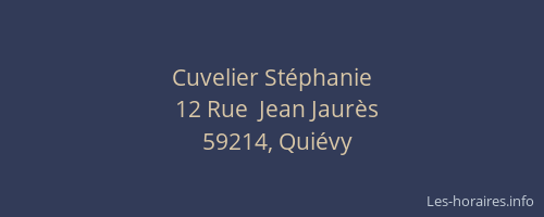 Cuvelier Stéphanie