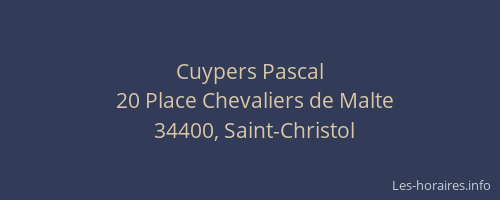Cuypers Pascal