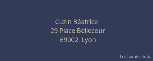 Cuzin Béatrice