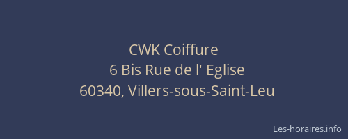 CWK Coiffure
