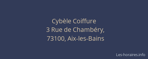 Cyb&egrave;le Coiffure