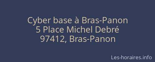 Cyber base à Bras-Panon