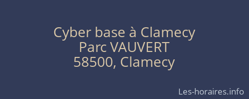Cyber base à Clamecy