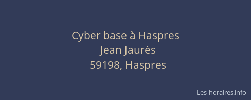 Cyber base à Haspres