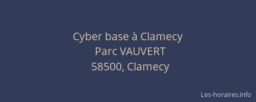 Cyber base à Clamecy