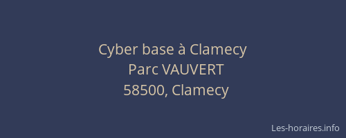 Cyber base &agrave; Clamecy