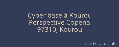 Cyber base &agrave; Kourou