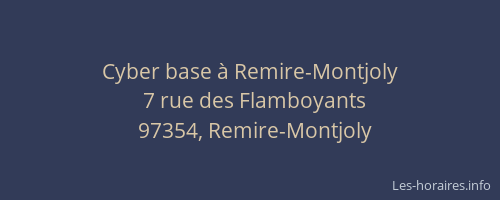 Cyber base à Remire-Montjoly