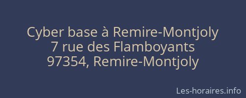 Cyber base &agrave; Remire-Montjoly