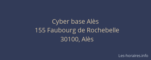 Cyber base Alès