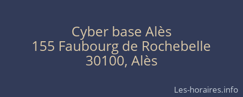 Cyber base Alès