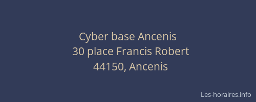 Cyber base Ancenis