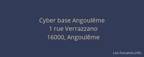 Cyber base Angoulême