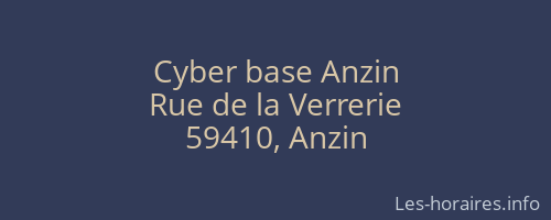 Cyber base Anzin