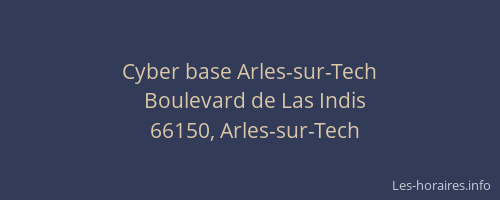 Cyber base Arles-sur-Tech