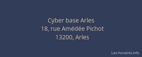 Cyber base Arles