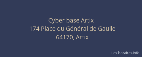 Cyber base Artix