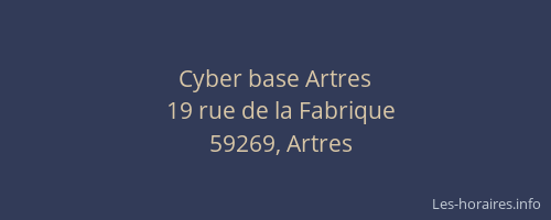 Cyber base Artres
