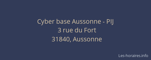 Cyber base Aussonne - PIJ