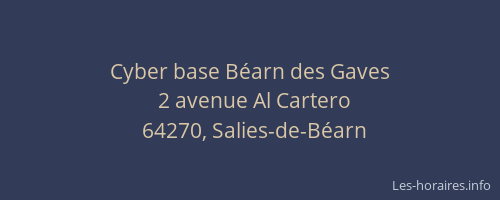 Cyber base Béarn des Gaves