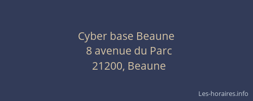 Cyber base Beaune