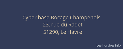 Cyber base Bocage Champenois