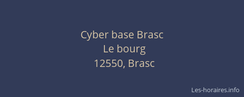 Cyber base Brasc