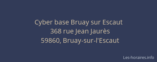 Cyber base Bruay sur Escaut