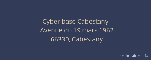 Cyber base Cabestany