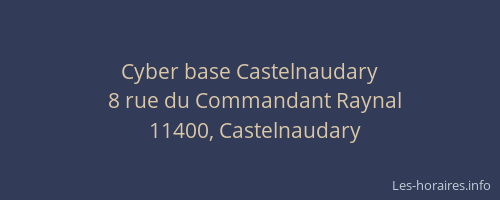 Cyber base Castelnaudary