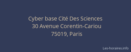 Cyber base Cité Des Sciences