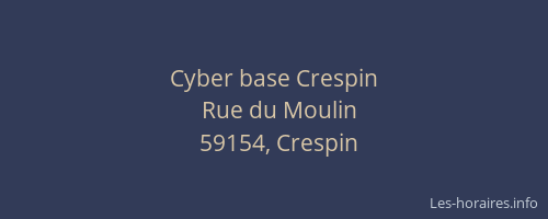 Cyber base Crespin