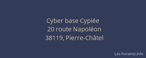 Cyber base Cypiée