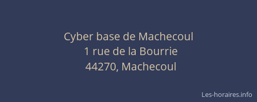 Cyber base de Machecoul