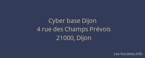 Cyber base Dijon