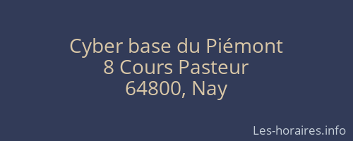 Cyber base du Piémont