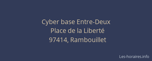 Cyber base Entre-Deux