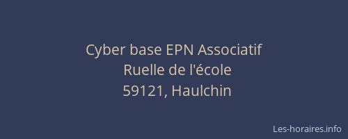 Cyber base EPN Associatif