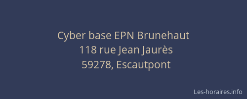 Cyber base EPN Brunehaut