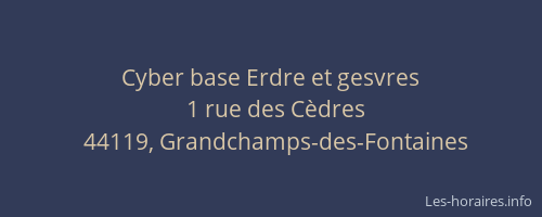 Cyber base Erdre et gesvres